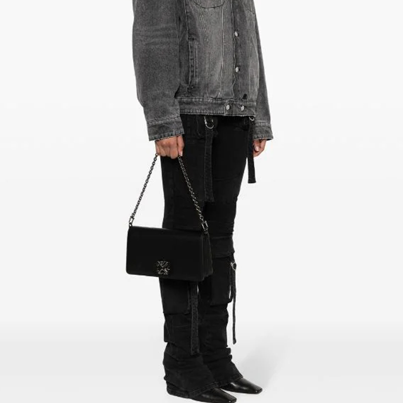 Женская сумка OFF-WHITE Jitney 1.7 (черный) — фото 5