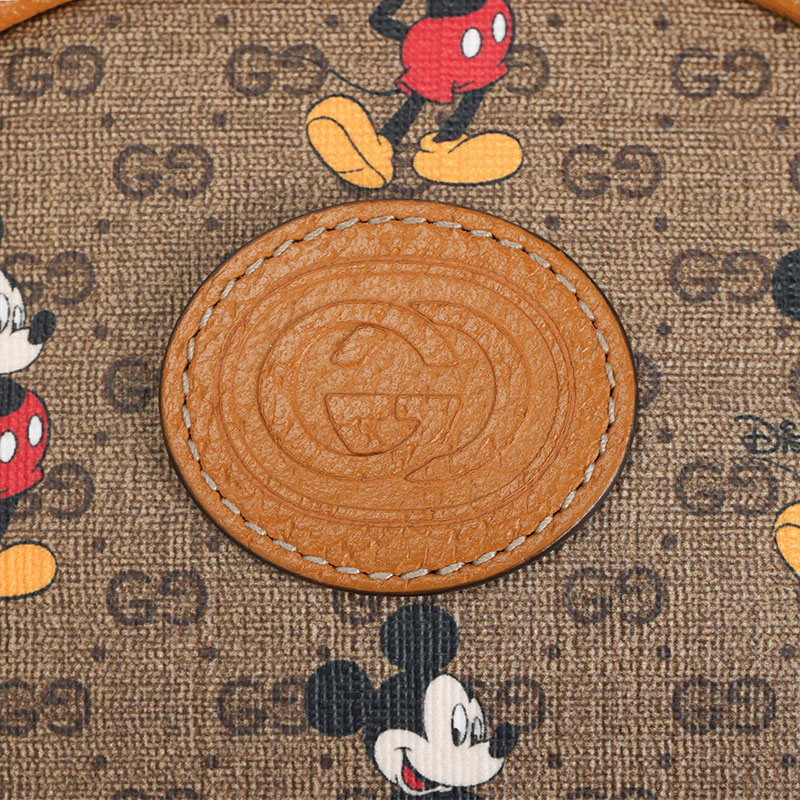 Женские сумка Gucci x Disney Logo (убого-коричневая) — фото 5