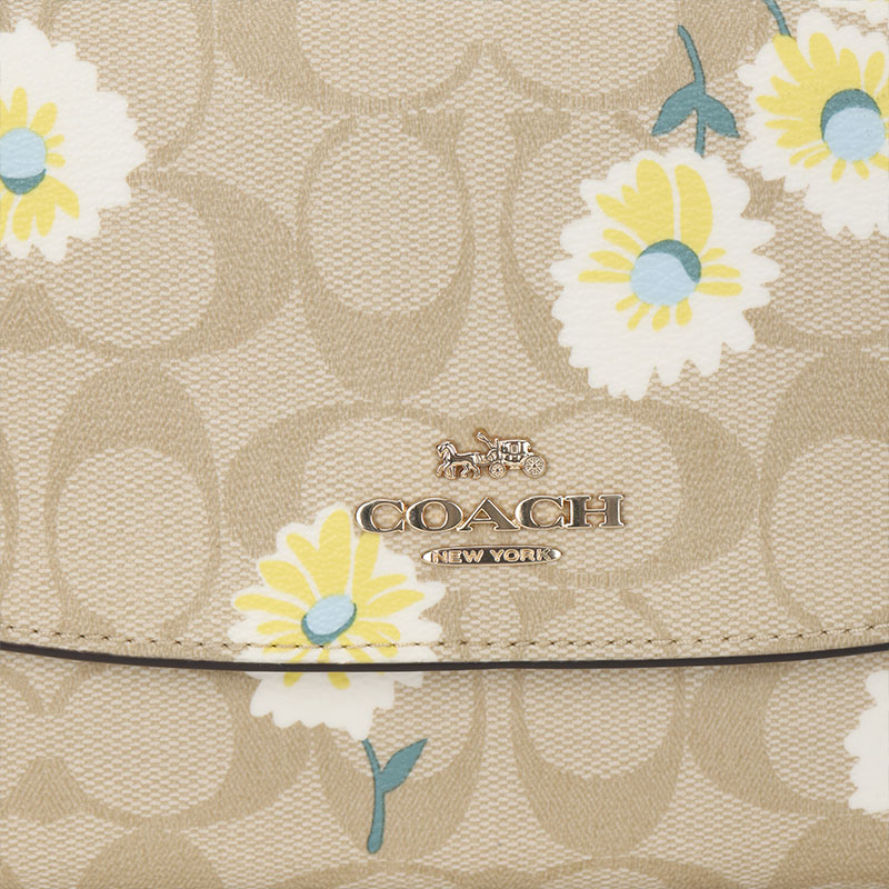 Женская сумка COACH Gemma 18 (бежевая) — фото 6