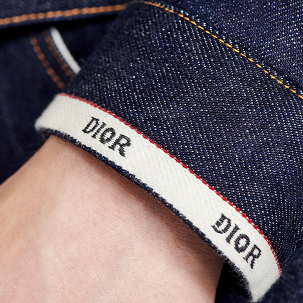 Мужская куртка Dior (синяя) — фото 4