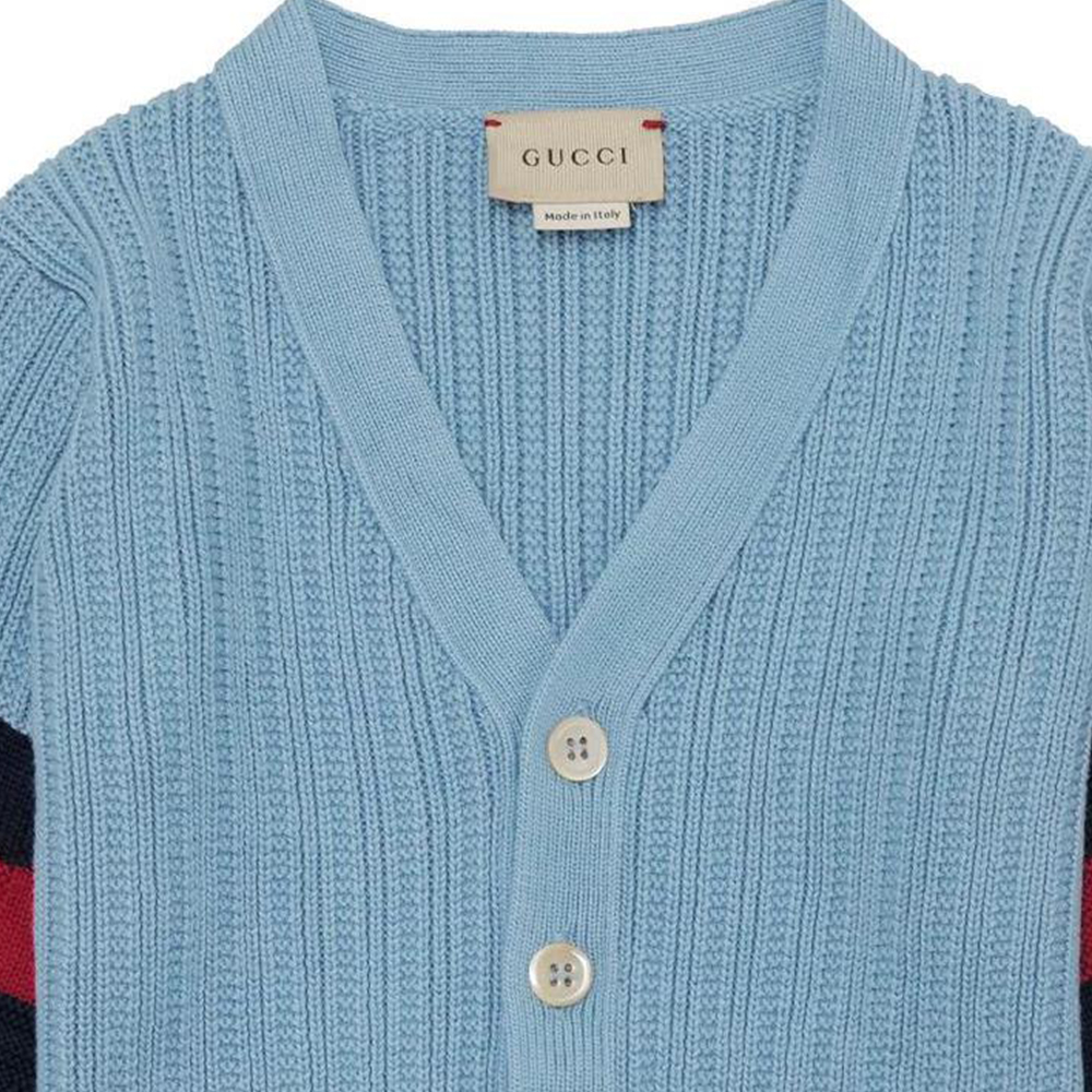 Мужской свитер Gucci V (синий) — фото 3