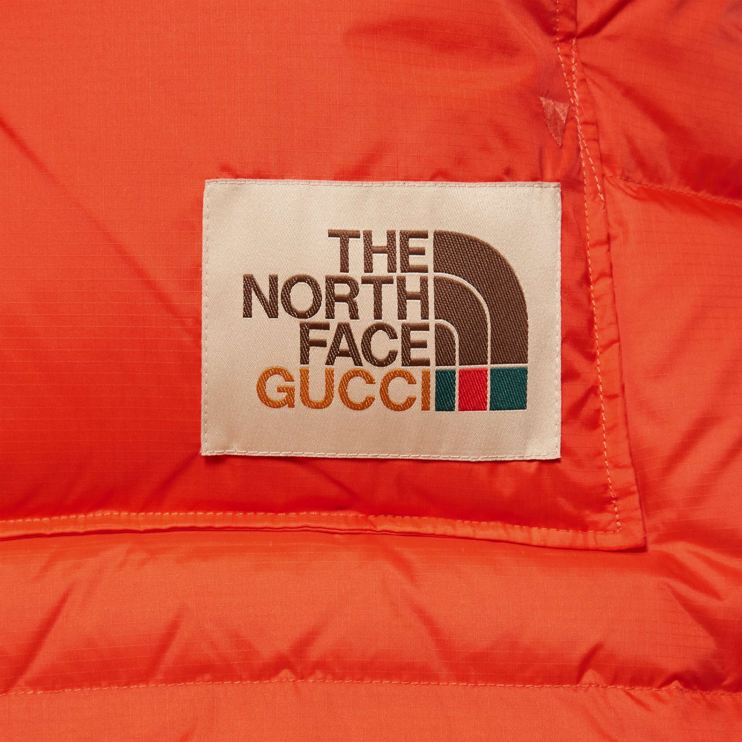 Пуховик Gucci x THE NORTH FACE (оранжевый) — фото 6