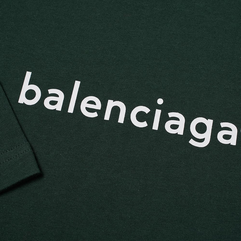 Мужская футболка Balenciaga с логотипом (зеленая) — фото 5