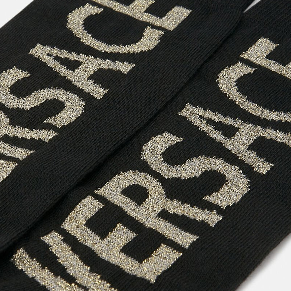 VERSACE Logo Socks ‘Black/Gold’