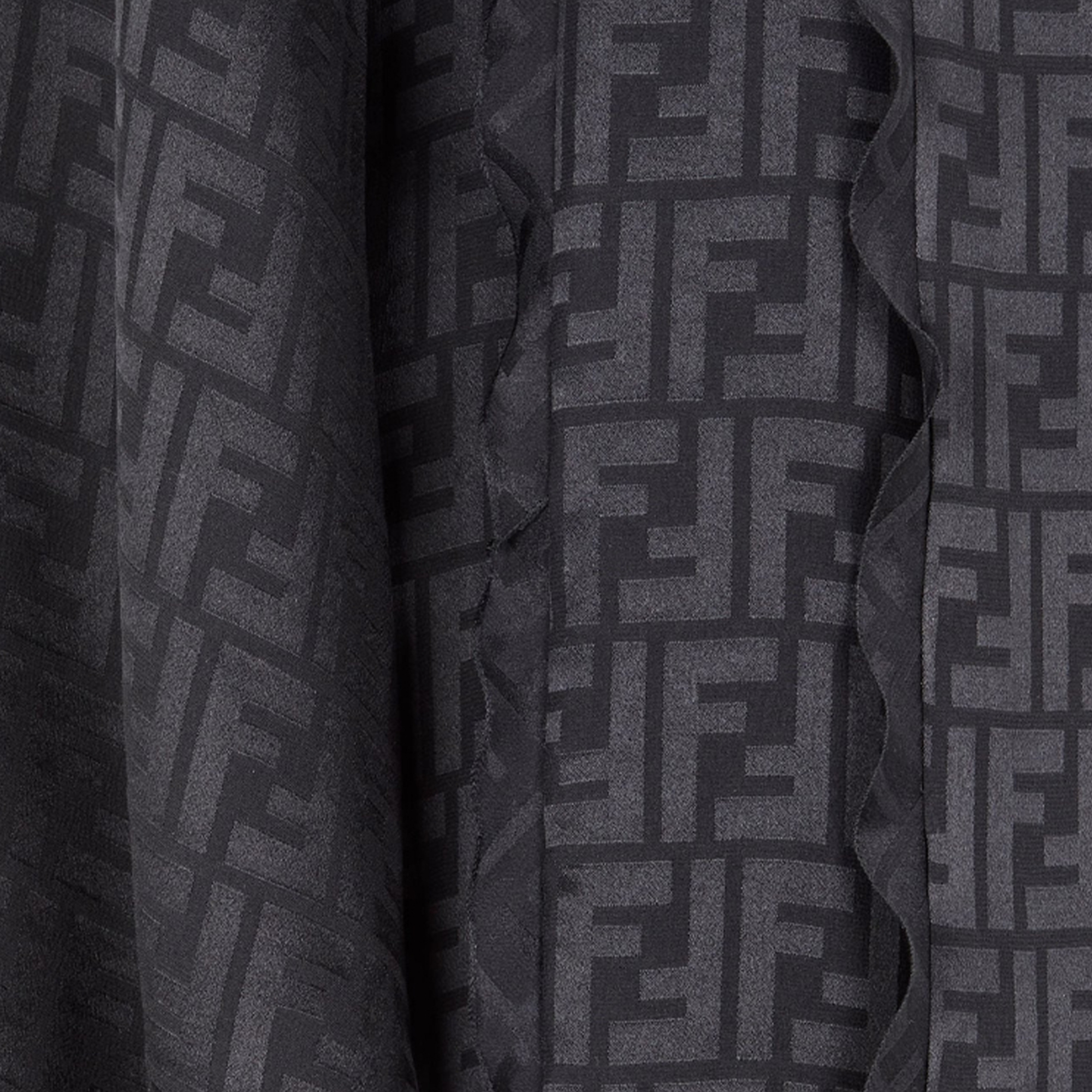 Женское платье Fendi FW22 Logo (черное) — фото 6
