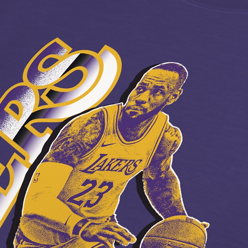Мужская футболка Nike x NBA Lebron James Select Series T (фиолетовая) — фото 4