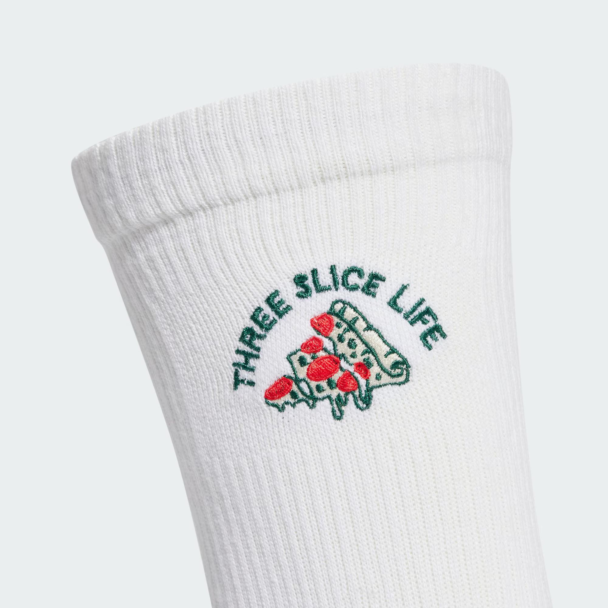 Adidas GRAPHIC SOCKS Crew Socks Unisex 1 Pack White/Forest Green
