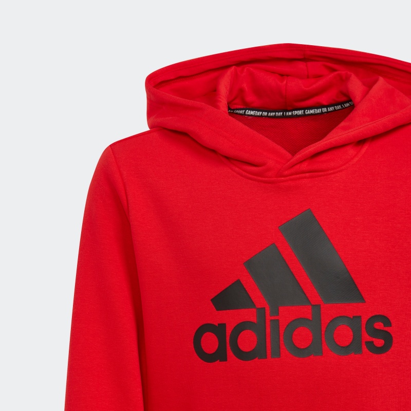 Мужское худи adidas (красный) — фото 3