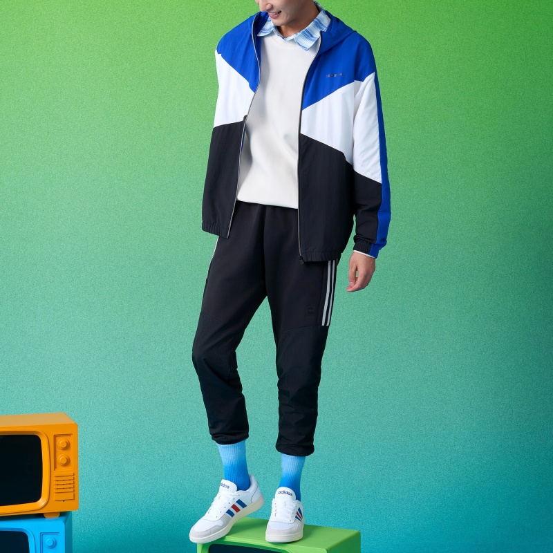 Мужская куртка adidas neo M Cs Cb Wb (синяя) — фото 5