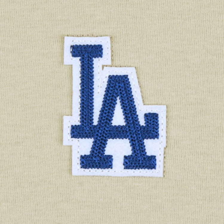 Футболка MLB Лос-Анджелес Доджерс (бежевая) — фото 4