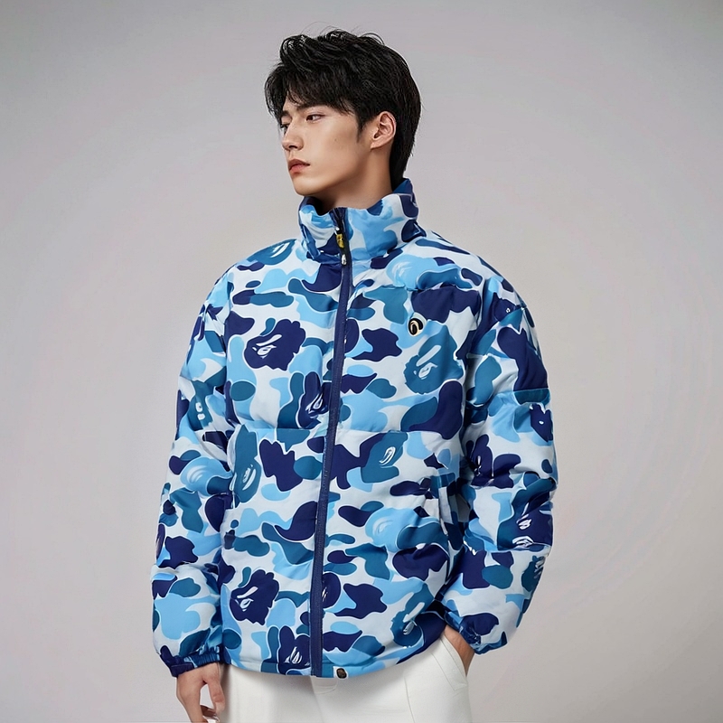 A BATHING APE Abc Camo Reversible Down Jacket 1J80-144-007