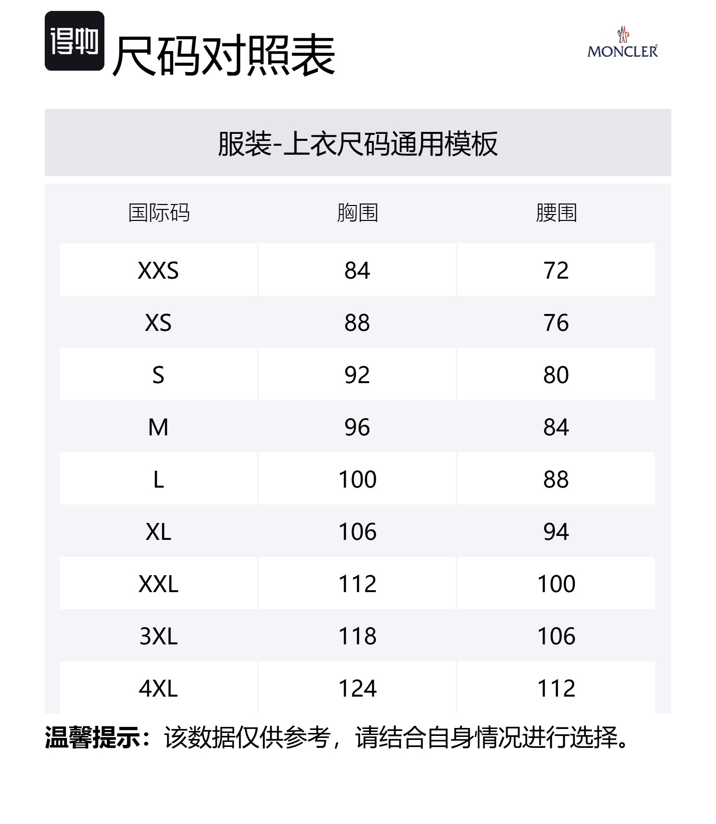 Size Table