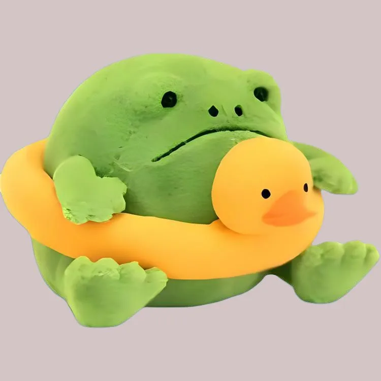 JELLYCAT Amphibian & Reptile Collection Swim Ring Rain Frog Dolls Plush Doll Trumpets High