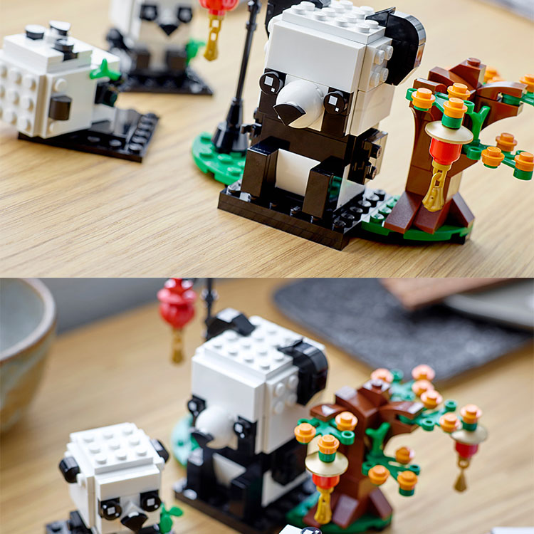 Конструктор LEGO BrickHeadz New Year Pandas (разноцветный) — фото 4