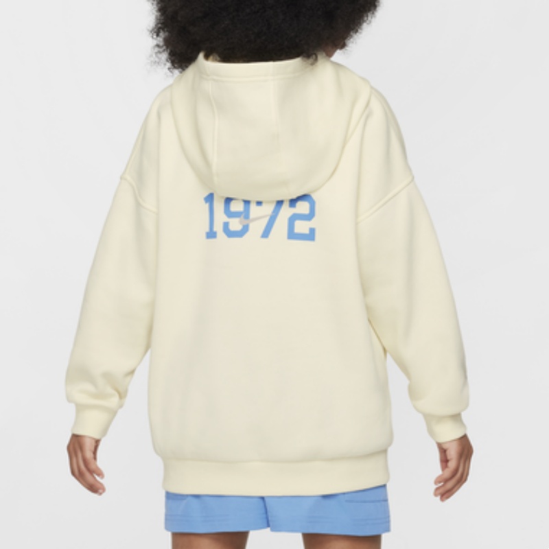 Женское худи Nike Sportswear Club FLEECE / (бежево-серое) — фото 2