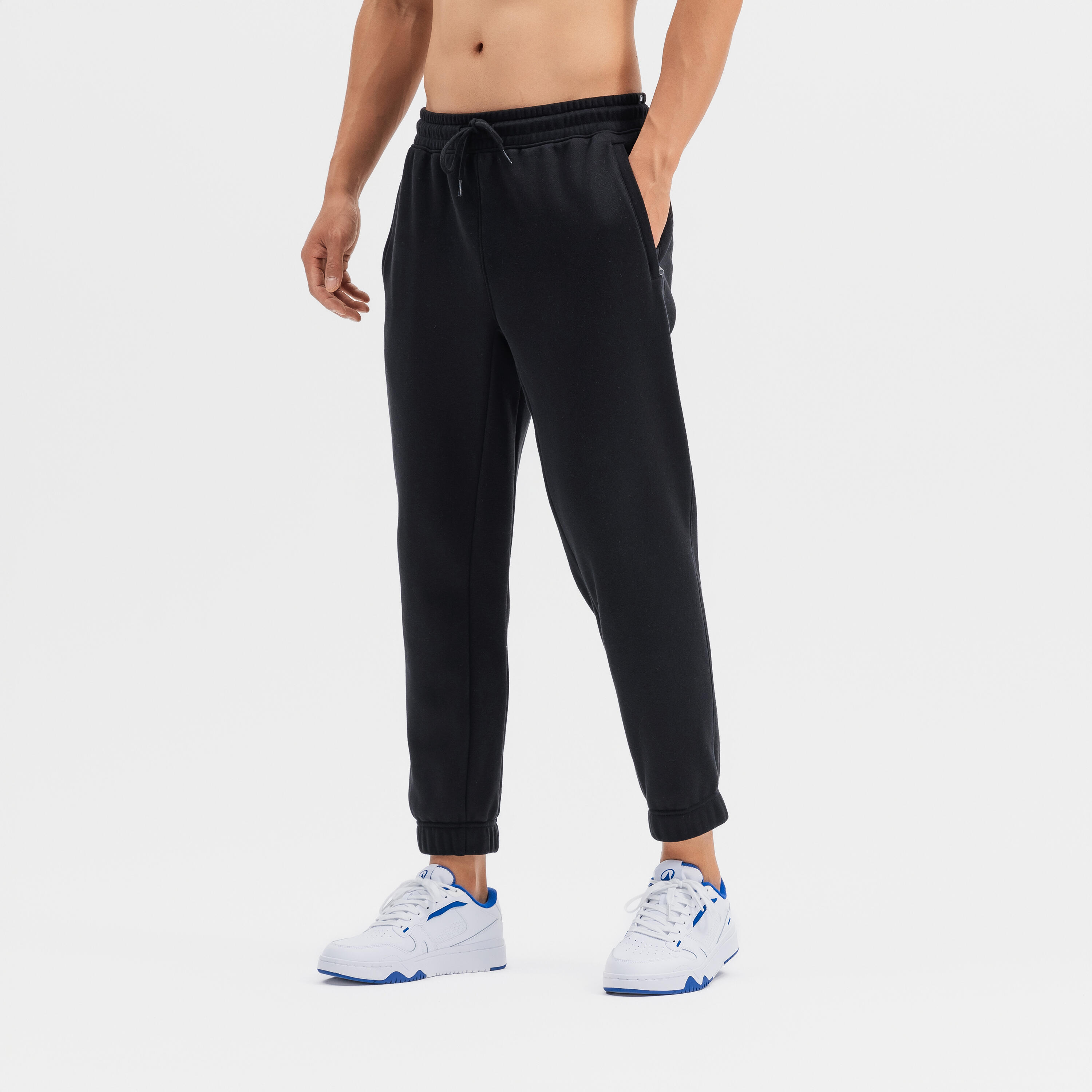 DECATHLON DOMYOS Fleece Pants Men’s Black