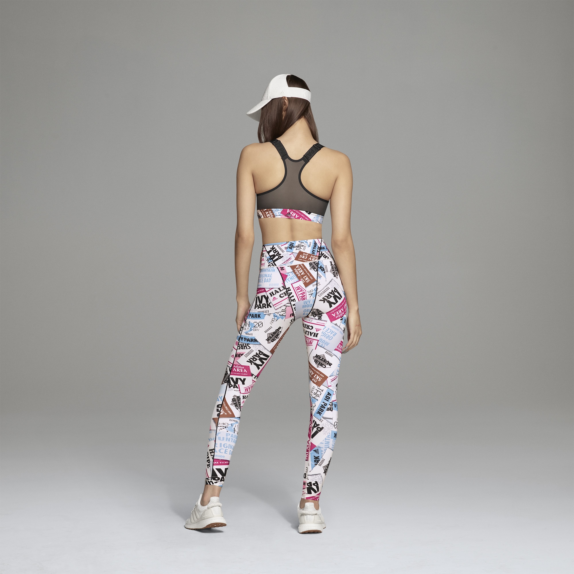 Adidas Ivy Park Medium Support Ski Tag Bra Multicolor