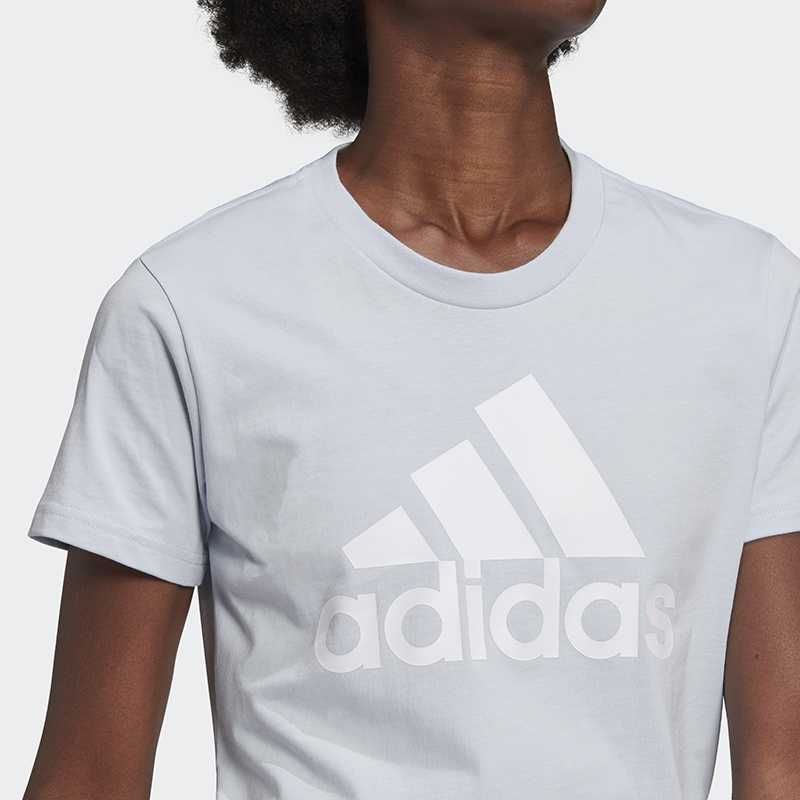 Женская футболка adidas GV4029 (синяя) — фото 5