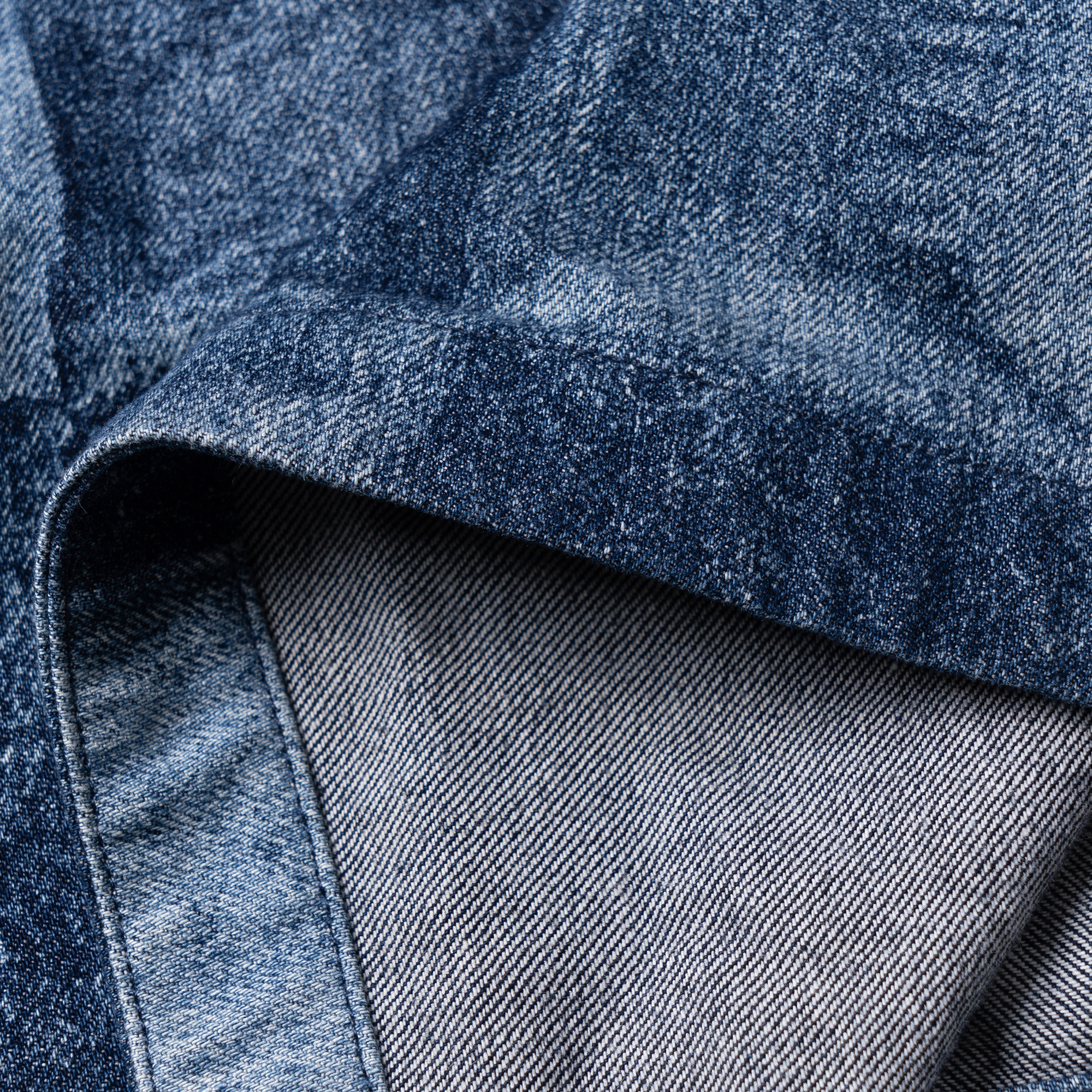 Мужская рубашка Louis Vuitton Denim Check (синяя) — фото 10