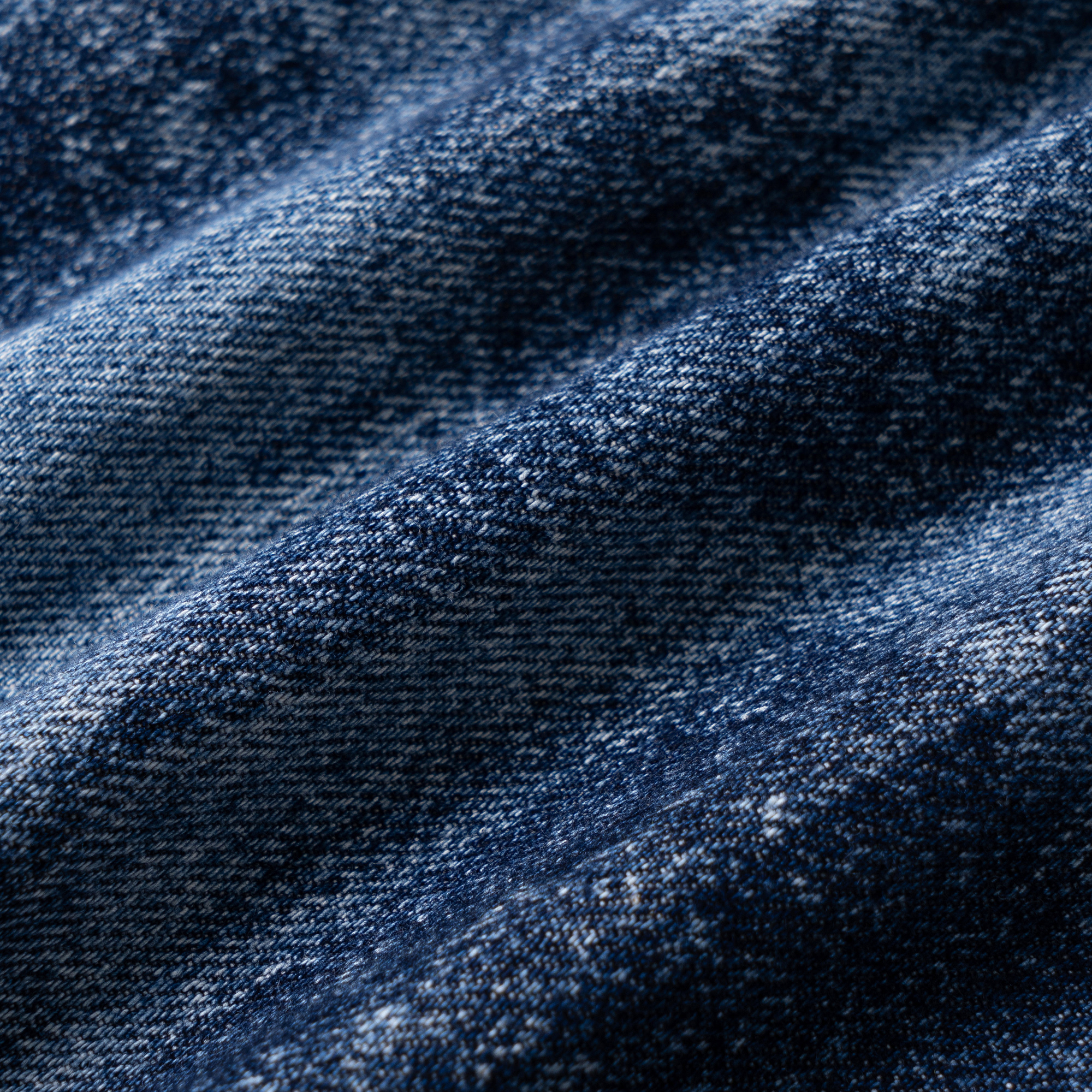 Мужская рубашка Louis Vuitton Denim Check (синяя) — фото 12