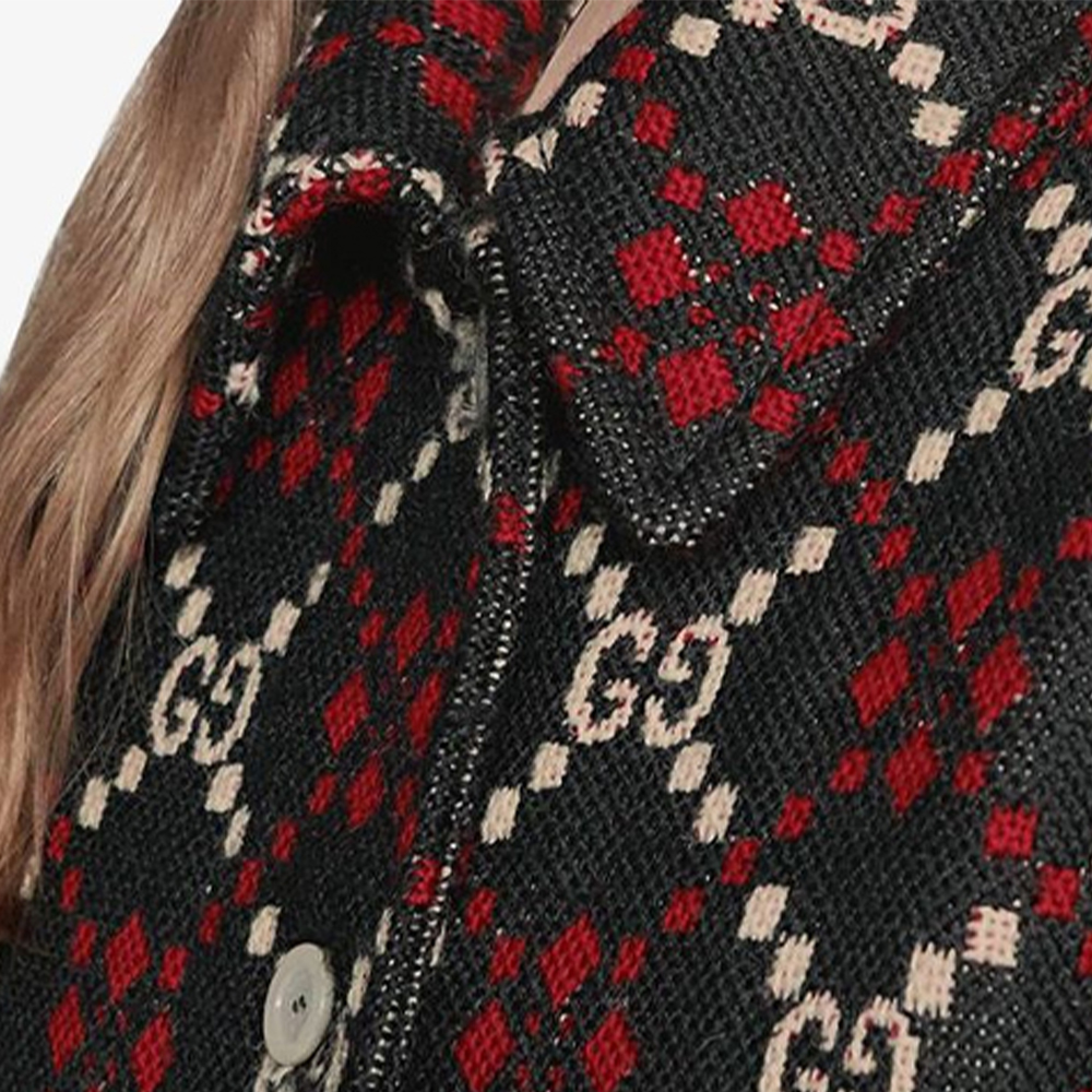Женская куртка Gucci Logo (разноцветная) — фото 6