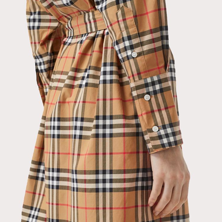 Женское платье-рубашка Burberry (классическое желтое) — фото 2