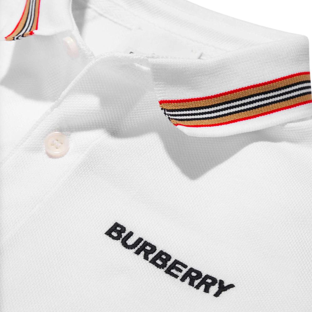 Мужская футболка Burberry (белый) — фото 6