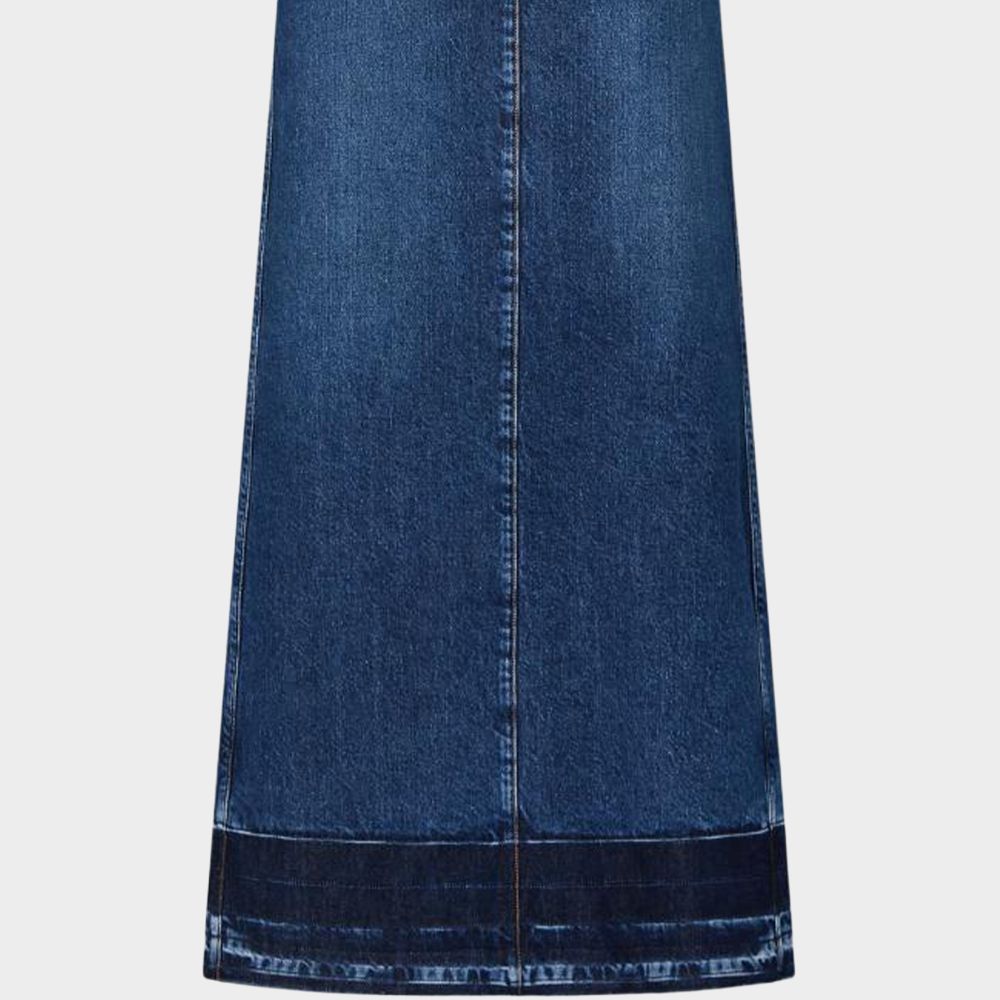 Женская юбка Louis Vuitton Denim Skirt (синяя) — фото 4