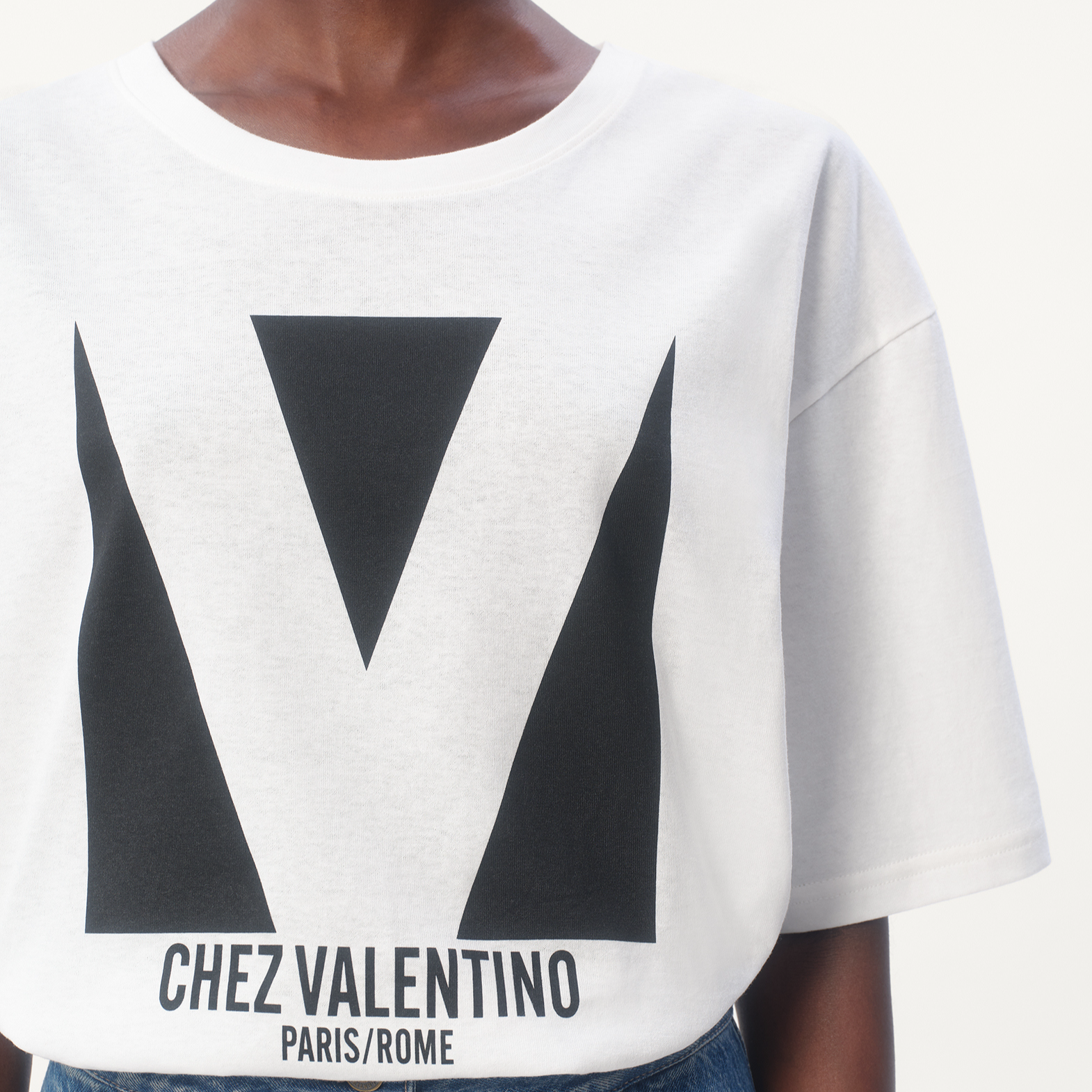 Женская футболка Valentino T-Shirt (белая) — фото 8
