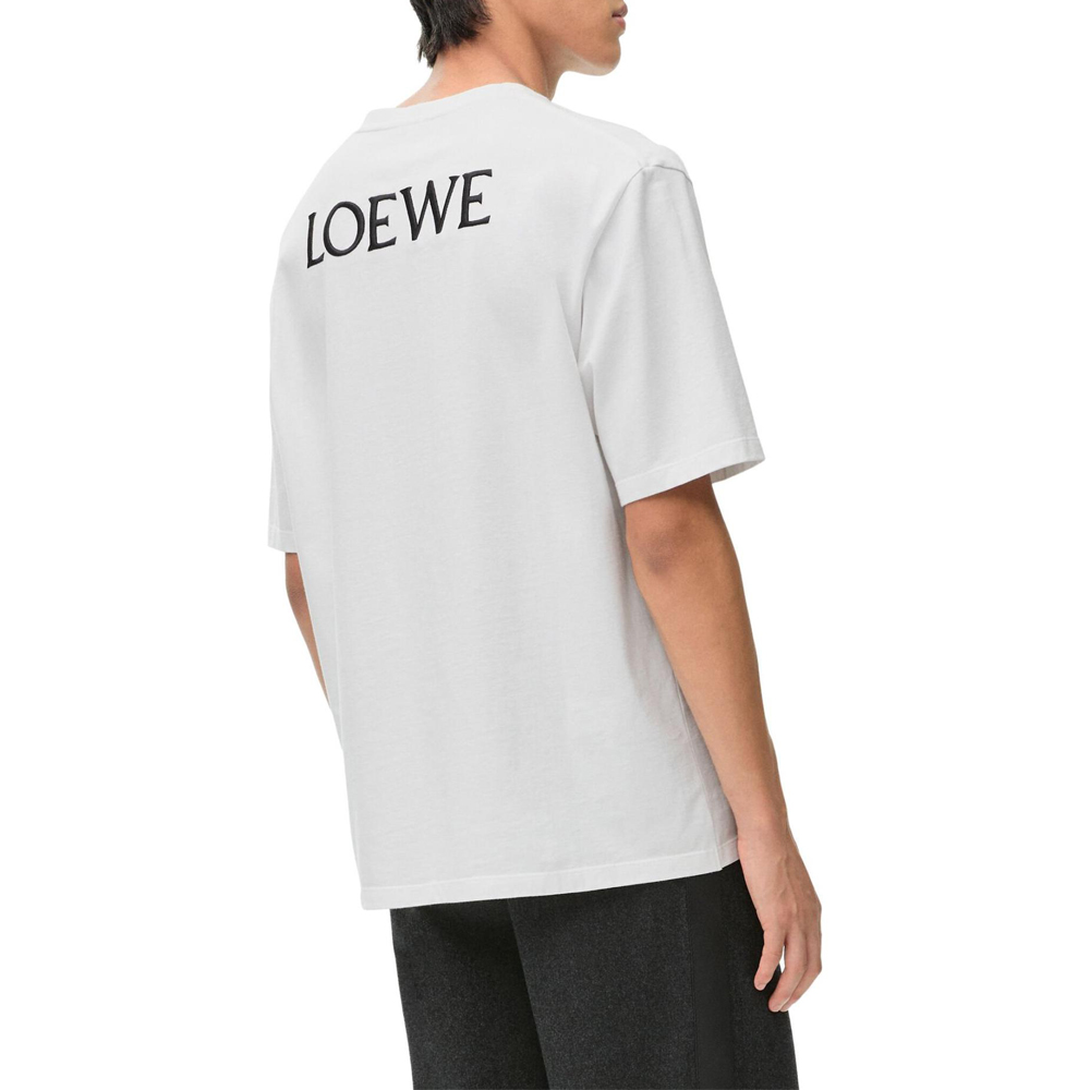 Мужская футболка LOEWE SS25 T (белая) — фото 3