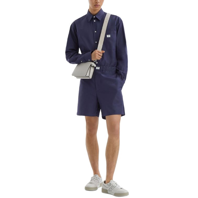 Мужская рубашка Fendi SS24 Shirt (голубая) — фото 3