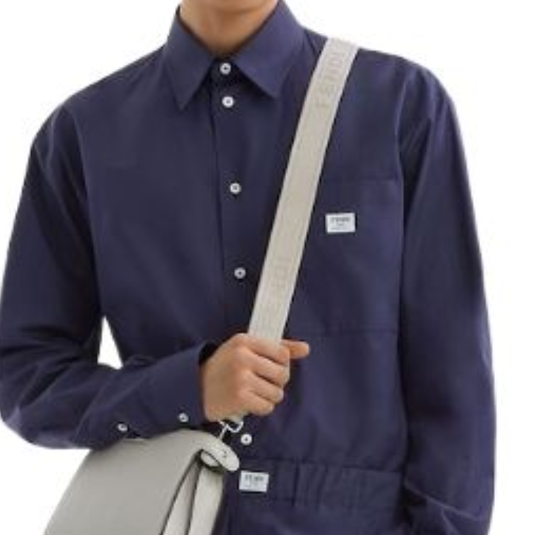 Мужская рубашка Fendi SS24 Shirt (голубая) — фото 7