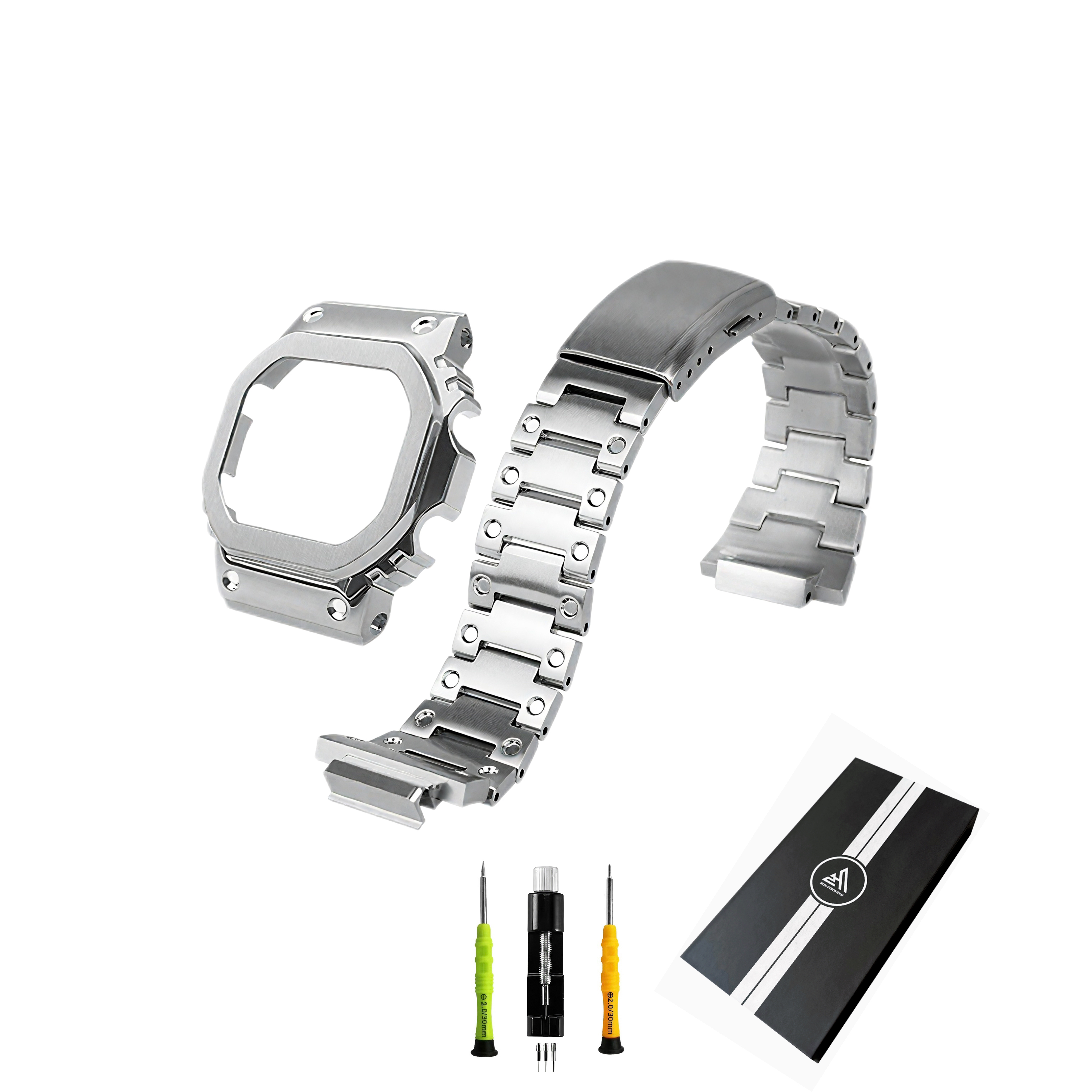 G SHOCK Quartz Movement Resin Stainless Steel Strap Watch Men's Watches Black Dial
