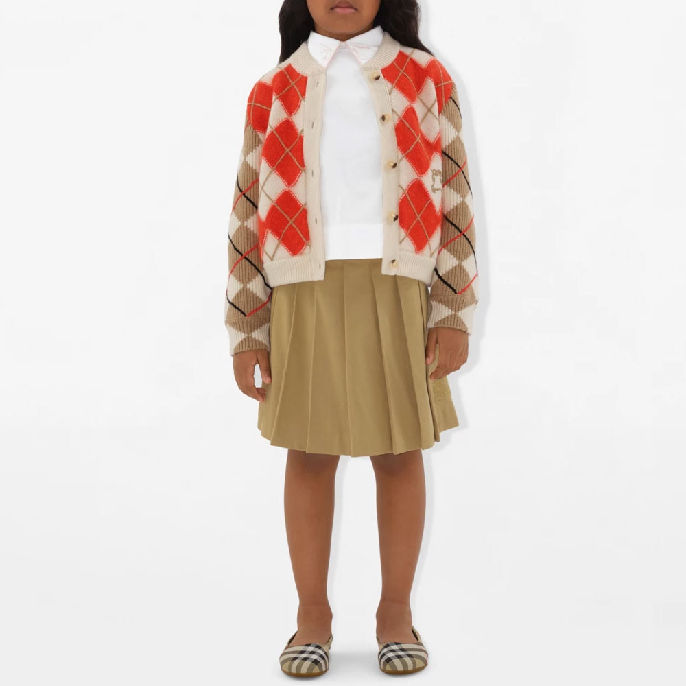 Детская рубашка Burberry (белая) — фото 3