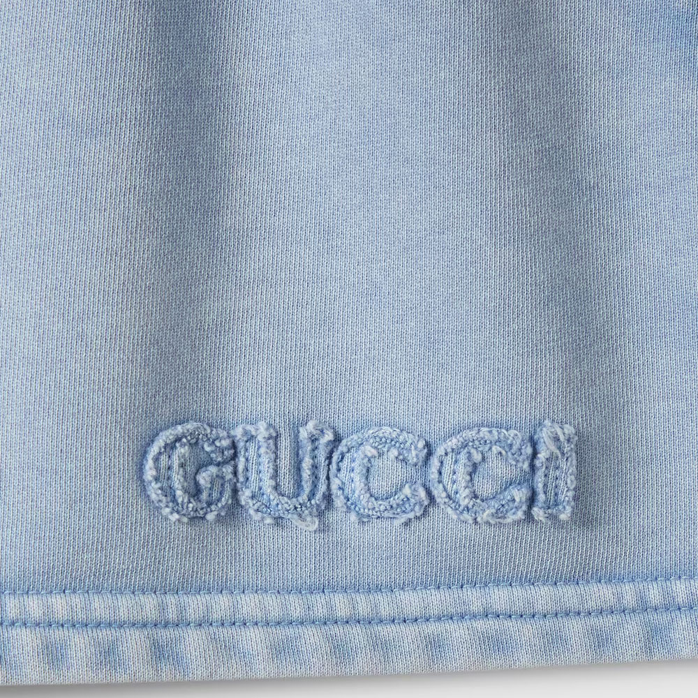 Женские шорты Gucci (голубые) — Светло-голубой — фото 7