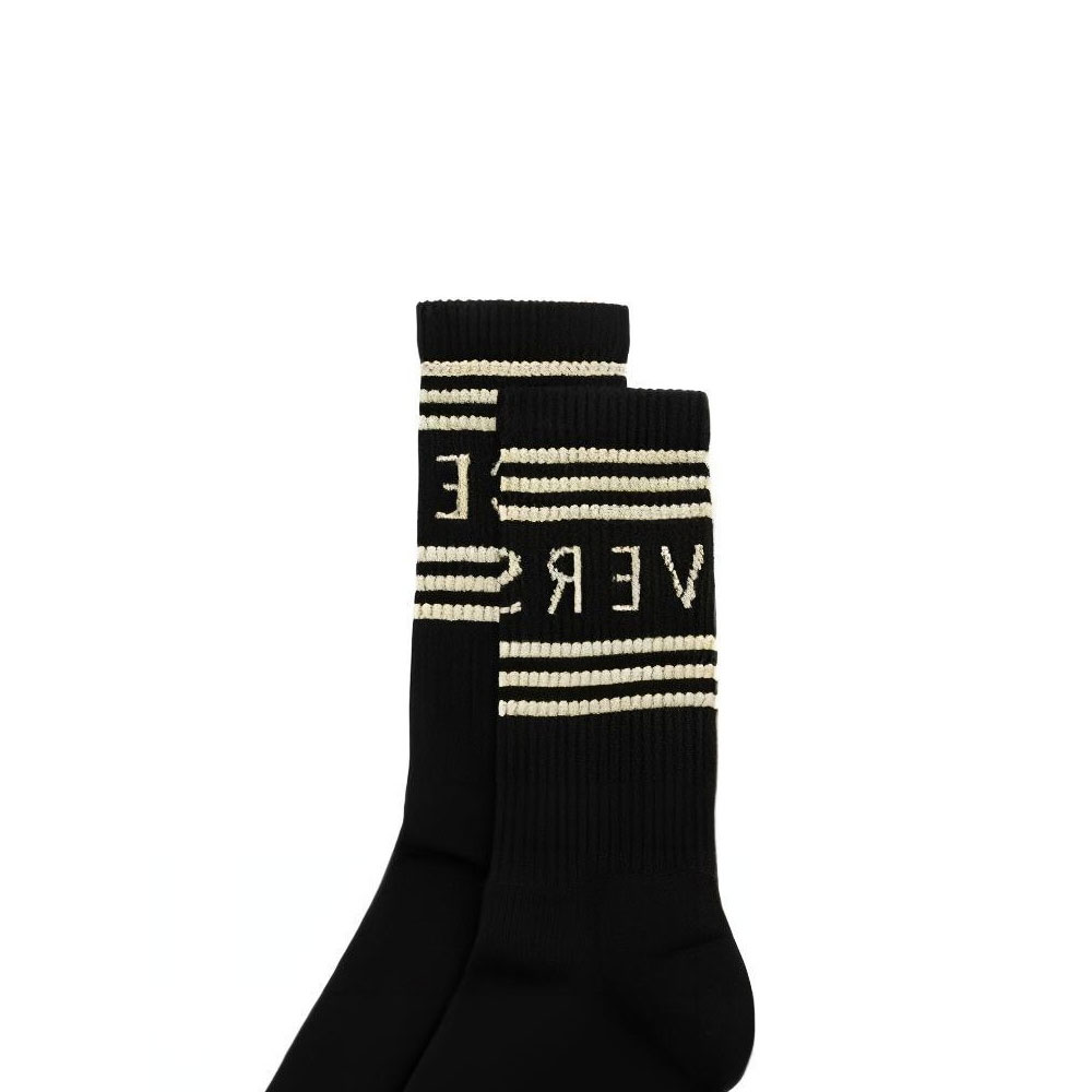 VERSACE Logo Intarsia Socks