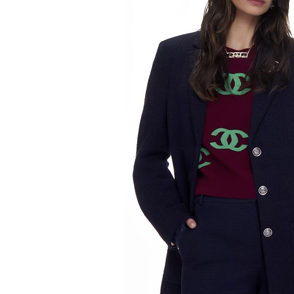 Женские худи Chanel (бордовые) — фото 4