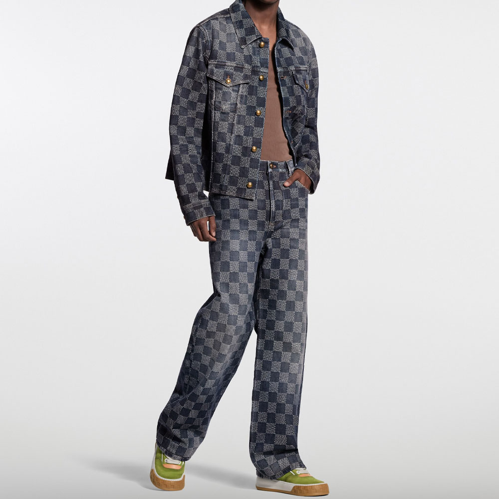 Мужские джинсы Louis Vuitton SS26 (голубые) — фото 3