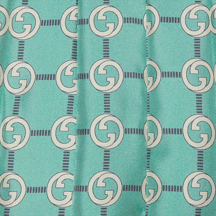 Юбка Gucci Silk (синяя) — фото 5