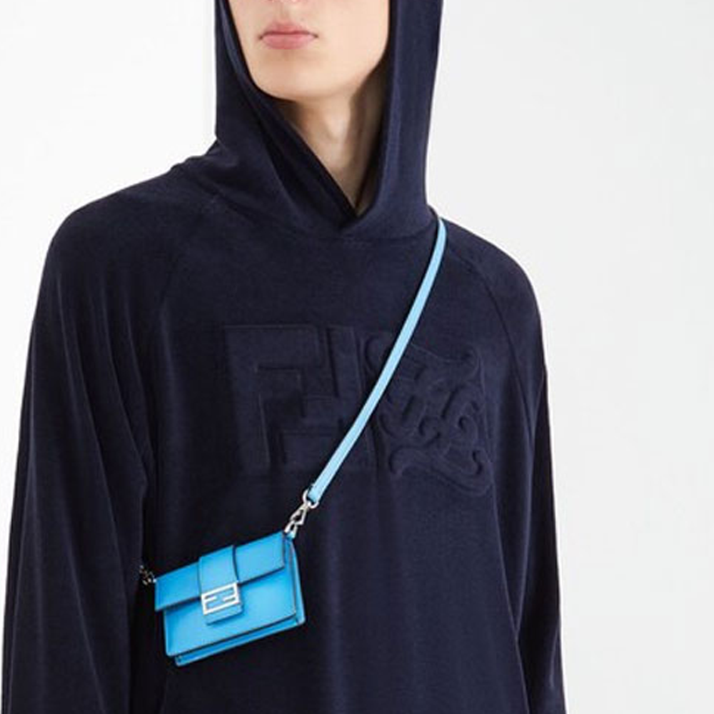 Мужское худи Fendi SS22 (синее) — фото 7