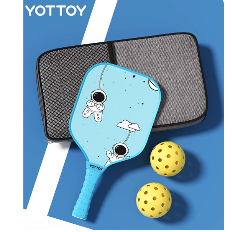 YOTTOY Pickleball Paddles Fiberglass Kids Sky Blue