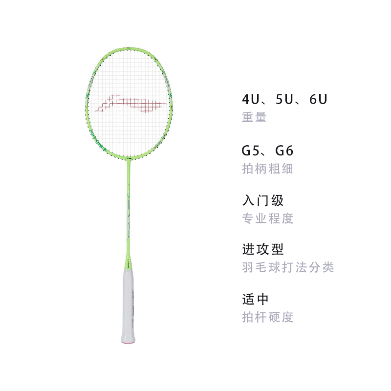 LiNing Thunder Super Light Mini Cannon Full Carbon Badminton Rackets Offensive Type Heavy Head, Stiff Shaft Entry level