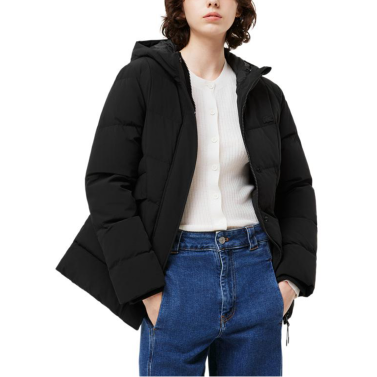 Женская куртка LACOSTE Down Jacket (черная) — фото 2