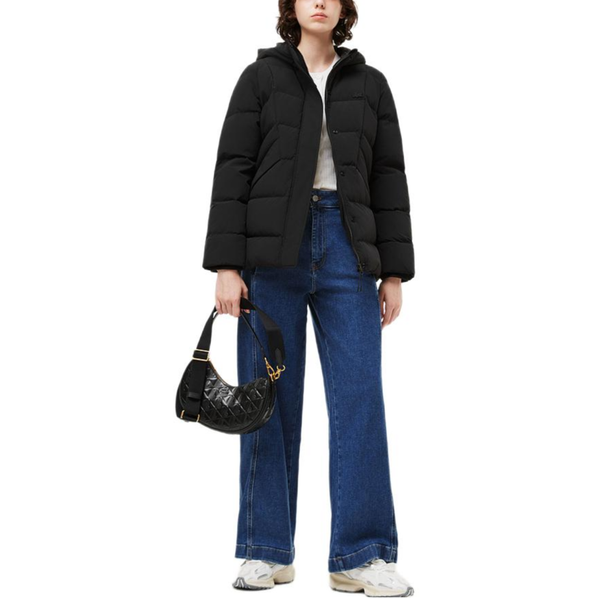 Женская куртка LACOSTE Down Jacket (черная) — фото 3