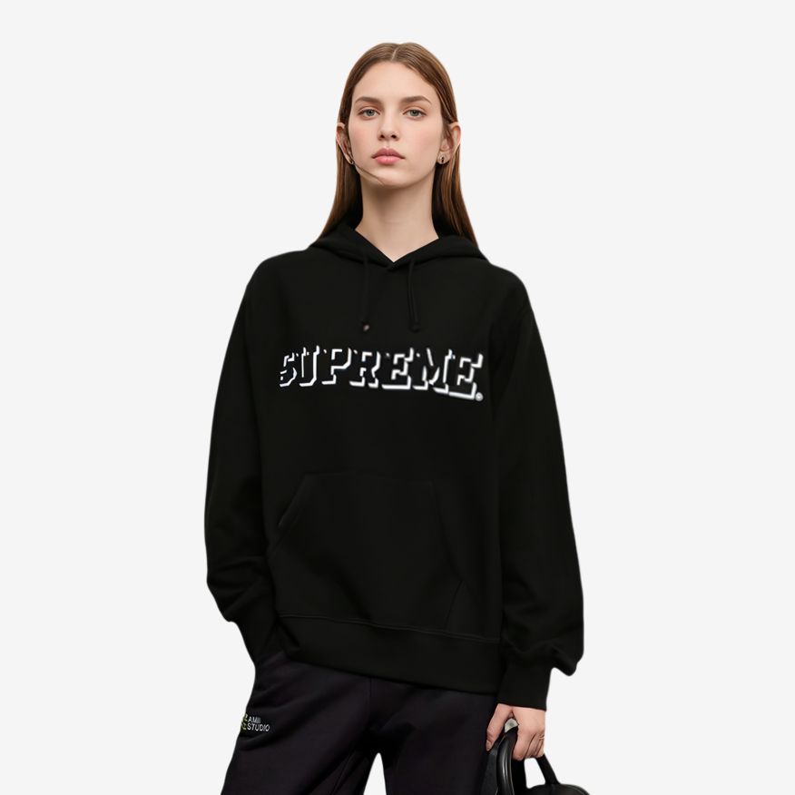 Худи Supreme Drop Shadow (серое) — фото 5