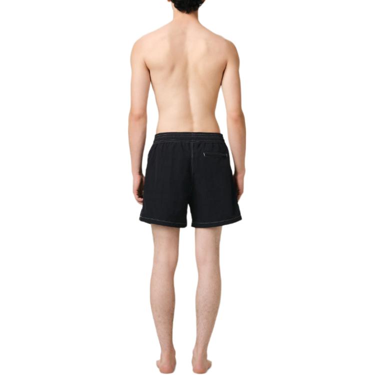 Ami Paris Logo Embroidered Swim Shorts
