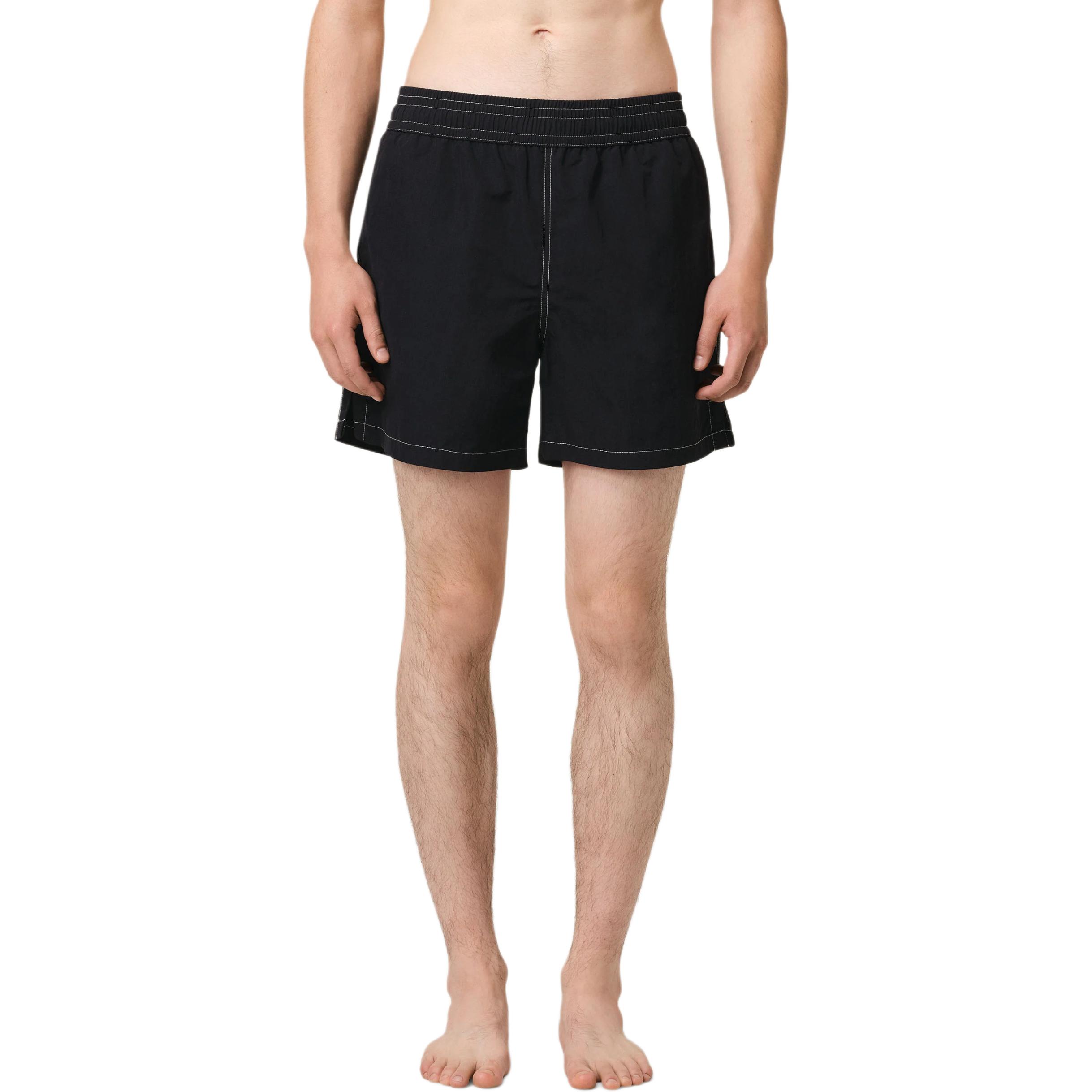 Ami Paris Logo Embroidered Swim Shorts