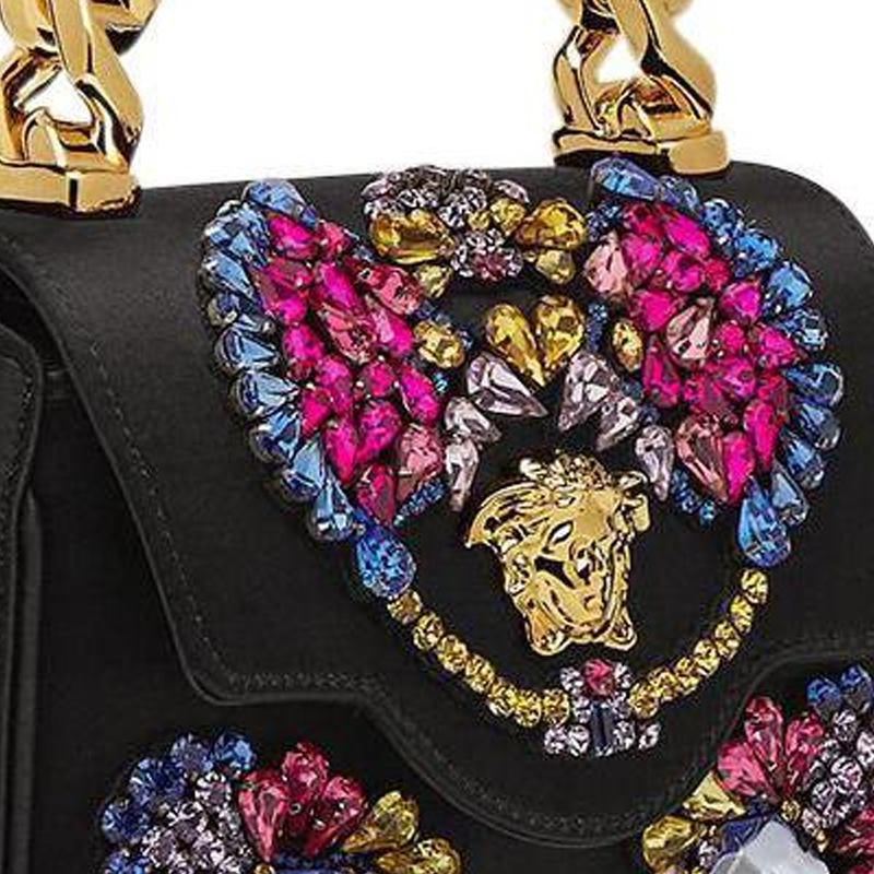 Женская сумка Versace La Medusa (черная) — фото 6
