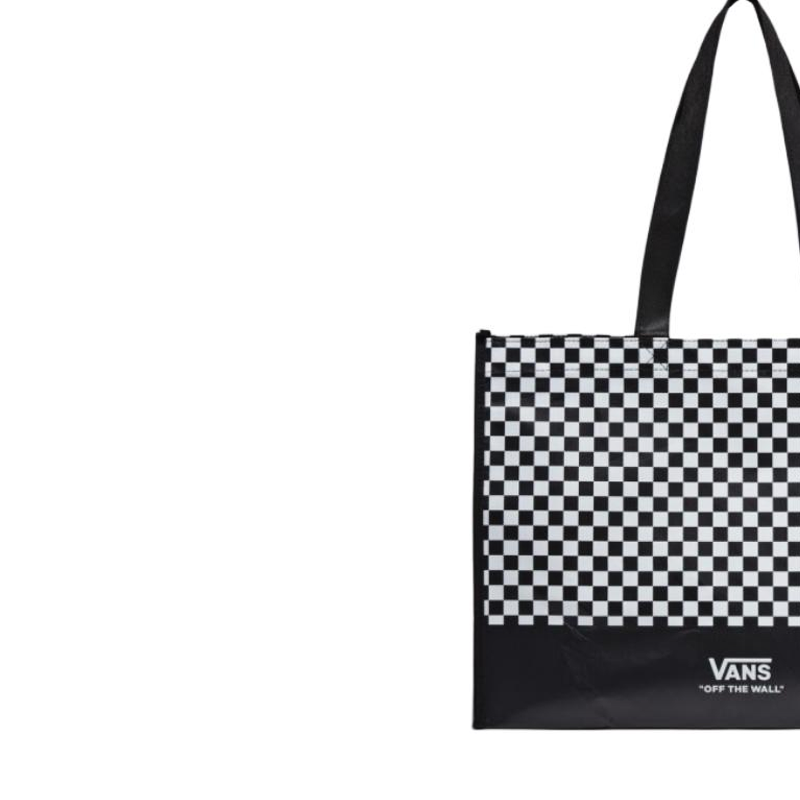 Мужская сумка-тот Vans Checkerboard Tote (черно-белая) — фото 6