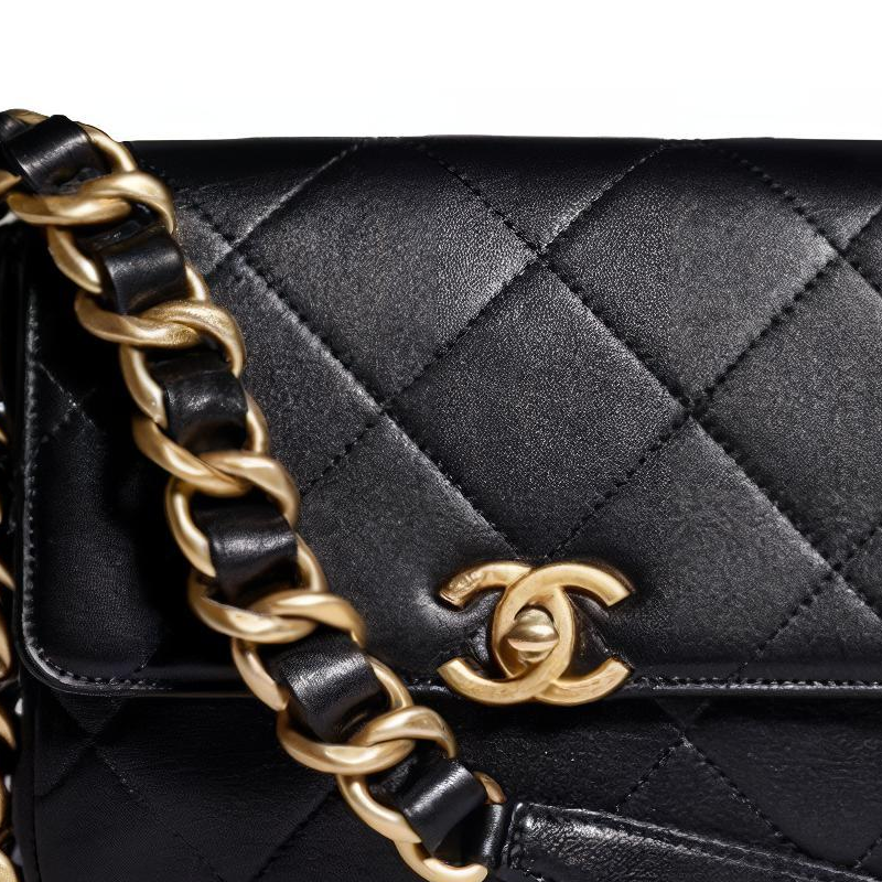 Женская сумка Chanel 21K (черная) — фото 5